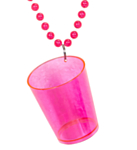 Shotglas Halsband Rosa