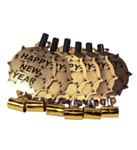 Happy New Year Partytutor Guld