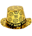 Happy New Year Tophat Guld