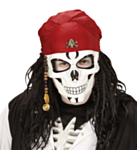 Pirat Skelett Mask, Bandana