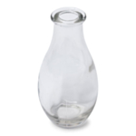 Flaskformad Glasvas Genomskinlig