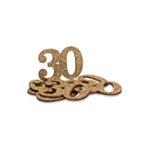 30 År Bordskonfetti Guld
