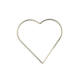 Hjärta Dekoration Metall Guld