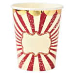 Cirkus Vintage Pappersmuggar Elfenben/Röd/Guld