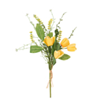 Konstgjord Tulipan Blomsterkvist Gul/Grön
