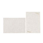 Bladmotiv Inbjudningskort Med Kuvert Beige/Guld