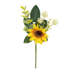 Solros Konstgjord Blomsterkvist Gul/Grön