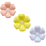 Blommor Folieballonger Ljusrosa/Gul/Lila