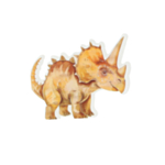 Triceratops Dinosaurie Servetter Brun
