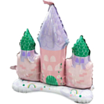 Prinsesslott Folieballong Ljusrosa/Grön