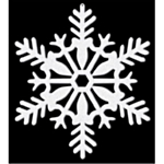Glittrig Snöflinga Juldekoration