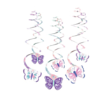 Fjäril Swirls Lila/Vit/Rosa