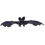 Halloween Fladdermus Upphängning Med Röda Ögon
