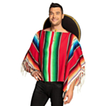 Mexikansk Poncho Röd