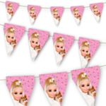 Barbie® Vimpelgirlang Ljusrosa