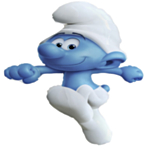 Smurfarna® Folieballong Blå/Vit