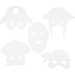 Pirat Partymasker Vit