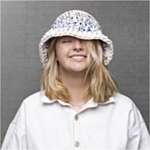 Bucket Hat DIY Blå/Beige