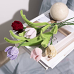 Tulpaner DIY Set Grön/Ljusrosa