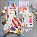 Färgläggning DIY Collage Blommor