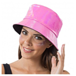 Iriserande Bucket Hat Ljusrosa