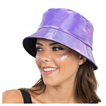Iriserande Bucket Hat Lila