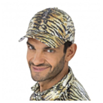 Glitter Tigertryck Keps Guld