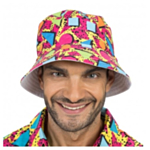Retro 80-/90-tal Bucket Hat Flerfärgad