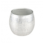 Discokula Värmeljushållare Silver