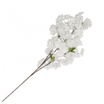 Konstgjord Körsbärsblomma Stjälk Vit