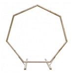 Hexagon Dekorationsbåge Trä 220 cm