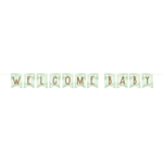 Welcome Baby Banderoll Dimgrön