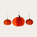 Pumpa Honeycomb Dekoration Orange