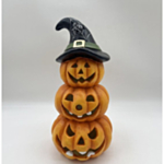 Pumpa Dekorationsfigur Med LED Orange