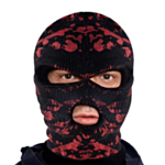 Svart Blodig Balaclava