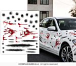 Blodiga Halloween-klistermärken till bilen
