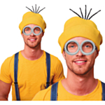 Tecknade Glasögon & Mössa Maskeradset