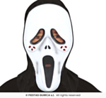 Scream-mask med huva
