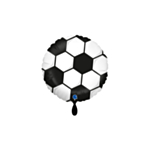Rund fotbollsfolieballong