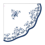 Eleganta Blå Blommor Servetter