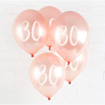 30 År Latexballonger Roséguld