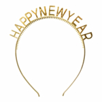 Happy New Year Hårband Guld