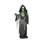 Animerad Grim Reaper Figur Svart