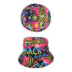 80-tal Bucket Hat Vuxen Flerfärgad