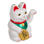 Vinkande Katt Vit