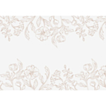 Blommig bordslöpare beige