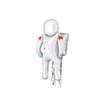 Astronaut Folieballong Silver