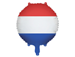 Rund Holland flagg folieballong
