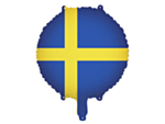 Rund Sverige Folieballong