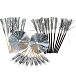 Drinkdekorationer Set Silver